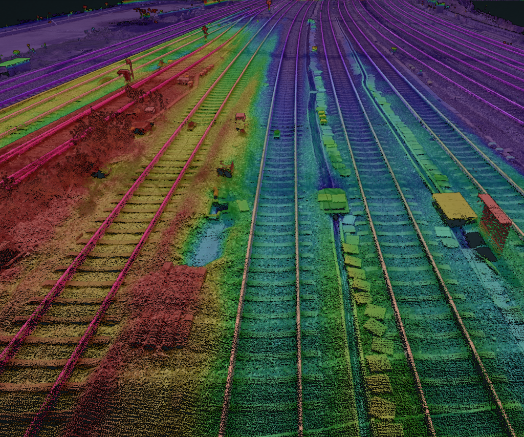LiDAR survey ballast monitoring railway