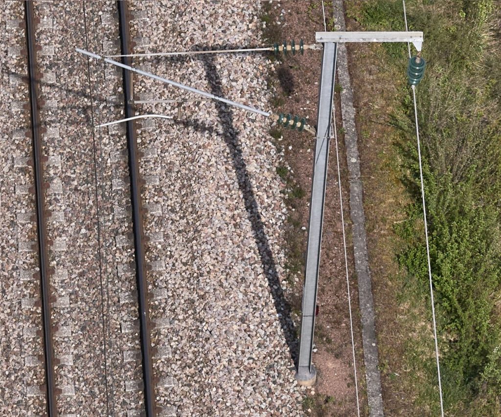 Visual inspection railway helimap